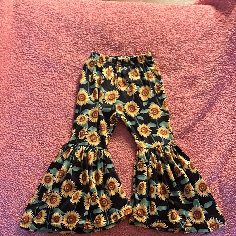 Sunflower Flare infant pants.